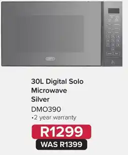 Kloppers 30L Digital Solo Microwave Silver offer