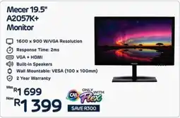 Computer Mania Mecer 19.5" A2057K+ Monitor offer