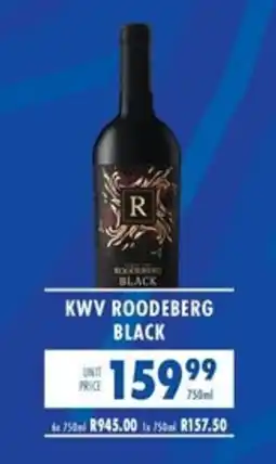 Ultra Liquors KWV Roodeberg Black offer
