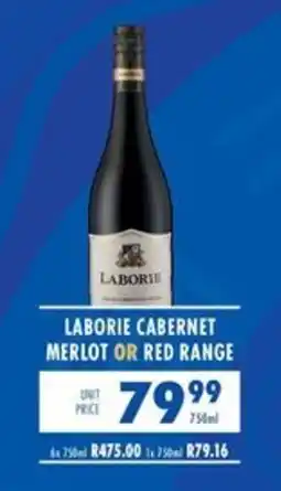 Ultra Liquors Laborie Cabernet Merlot or Red Range offer
