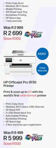 Computer Mania HP Officejet Pro 9730 Printer offer