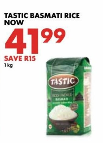 Woolworths Tastic Basmati Rice 1kg offer