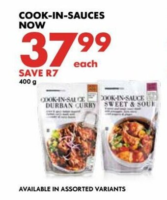 Woolworths Cook-in-Sauces 400g offer