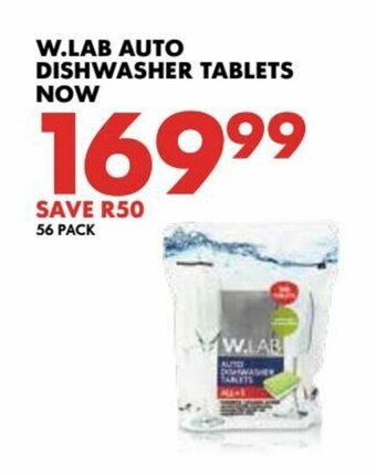 Woolworths W.Lab Auto Dishwasher Tablets 56 pack offer