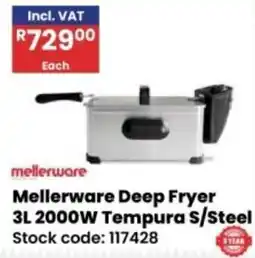 Africa Cash and Carry Mellerware Deep Fryer offer