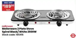 Africa Cash and Carry Mellerware 2 Plate Stove offer