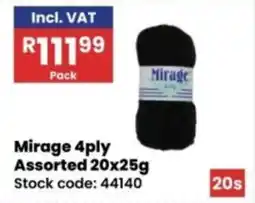 Africa Cash and Carry Mirage 4ply Assorted offer