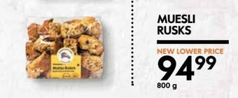 Woolworths Muesli Rusks 800g offer