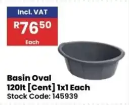Africa Cash and Carry Basin Oval offer