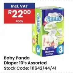 Africa Cash and Carry Baby Panda Diaper 10's Assorted offer