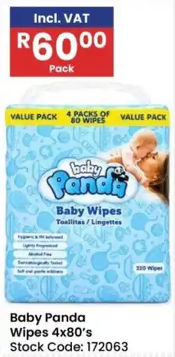 Africa Cash and Carry Baby Panda Wipes offer