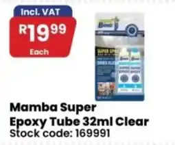 Africa Cash and Carry Mamba Super Epoxy Tube 32ml Clear offer