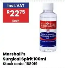 Africa Cash and Carry Marshall's Surgical Spirit offer