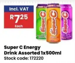 Africa Cash and Carry Super C Energy Drink Assorted offer