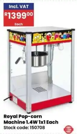 Africa Cash and Carry Royal Pop-corn Machine offer