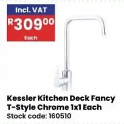 Africa Cash and Carry Kessler Kitchen Deck Fancy T-Style Chrome offer