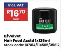 Africa Cash and Carry Black Velvet Hair Food offer