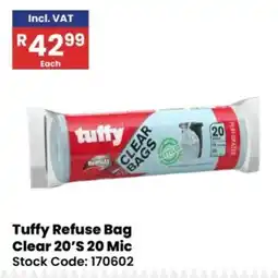 Africa Cash and Carry Tuffy Refuse Bag Clear 20'S offer