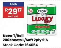 Africa Cash and Carry Nova T/Roll Luxury soft offer