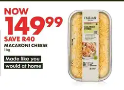 Woolworths Macaroni Cheese offer
