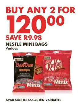 Woolworths NESTLÉ Mini Bags offer