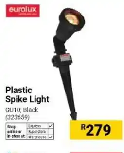 Builders Warehouse eurolux Plastic Spike Light offer