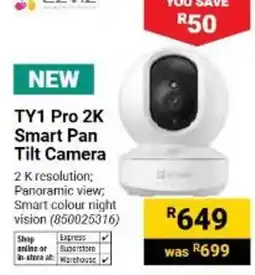 Builders Warehouse TY1 Pro 2K Smart Pan Tilt Camera offer