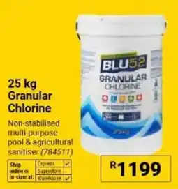 Builders Warehouse BLU52 Granular Chlorine offer
