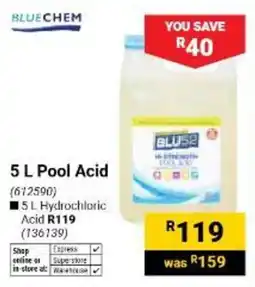 Builders Warehouse BLUECHEM 5 L Pool Acid offer