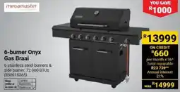Builders Warehouse 6-burner Onyx Gas Braai offer