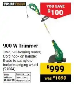 Builders Warehouse TRIMTECH 900 W Trimmer offer