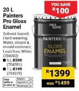Builders Warehouse Painters Pro Gloss Enamel offer
