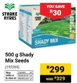 Builders Warehouse Starke Ayres Shady Mix Seeds offer