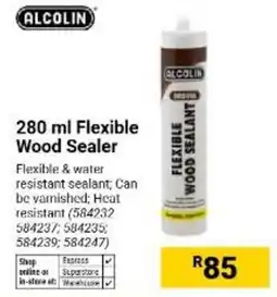 Builders Warehouse ALCOLIN Flexible Wood Sealer offer