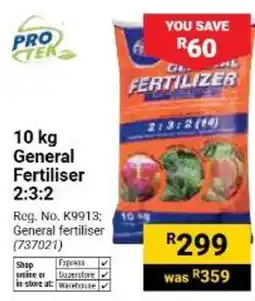 Builders Warehouse PROTER General Fertiliser offer