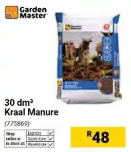 Builders Warehouse Garden Master Kraal Manure offer