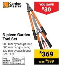 Builders Warehouse Garden Master 3-piece Garden Tool Set offer