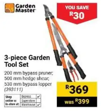 Garden Master 3-piece Garden Tool Set