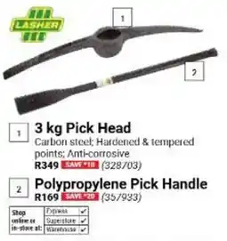 Builders Warehouse Lasher 3 kg Pick Head offer