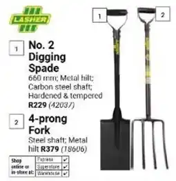 Builders Warehouse Lasher No. 2 Digging Spade offer