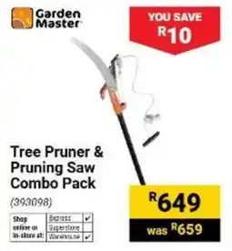 Builders Warehouse Garden Master Tree Pruner & Pruning Saw Combo Pack offer