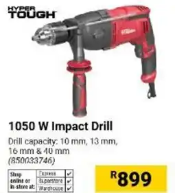 Builders Warehouse Hyper Tough 1050 W Impact Drill offer