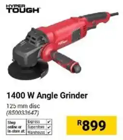 Builders Warehouse Hyper Tough 1400 W Angle Grinder offer