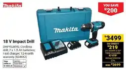 Builders Warehouse Makita 18 V Impact Drill offer