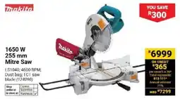 Builders Warehouse Makita 1650 W 255 mm Mitre Saw offer