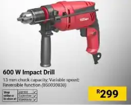 Builders Warehouse 600 W Impact Drill offer