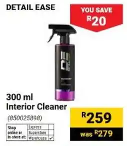 Builders Warehouse Detail Ease Interior Cleaner offer