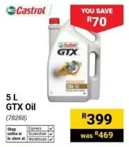 Builders Warehouse Castrol GTX Oil offer