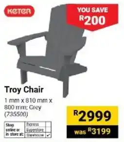 Builders Warehouse KETER Troy Chair offer