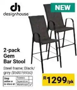 Builders Warehouse designhouse Gem Bar Stool offer